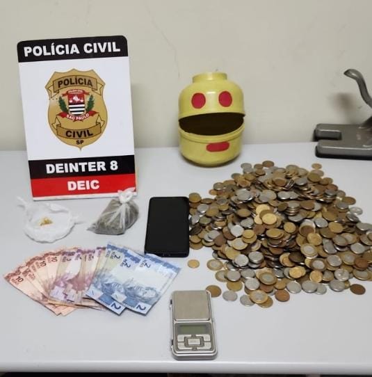 Ação conjunta da Polícia Civil e Canil da PM prende jovem por tráfico de drogas no Jardim Marisa em Prudente