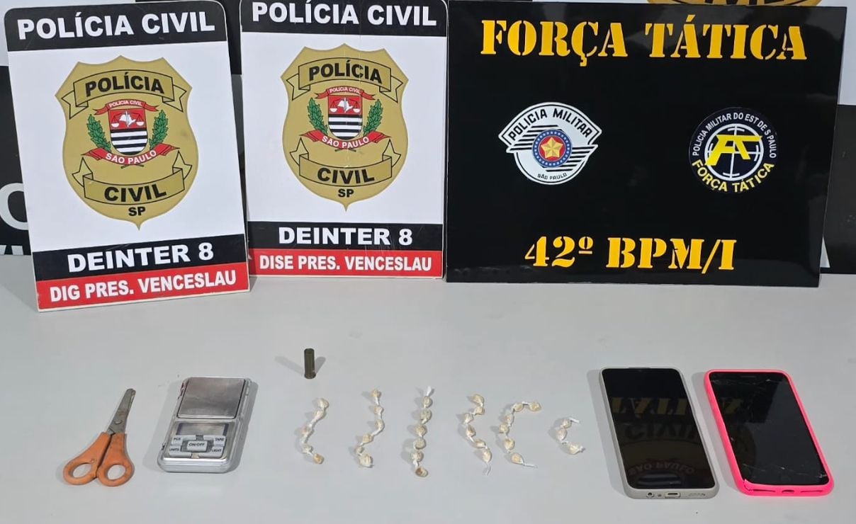 Dupla é presa por tráfico de drogas em Santo Anastácio