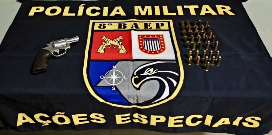 Ação do BAEP resulta em apreensão de arma e munições