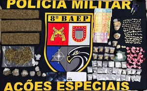 Homem é preso com mais de 2,5 kg de drogas