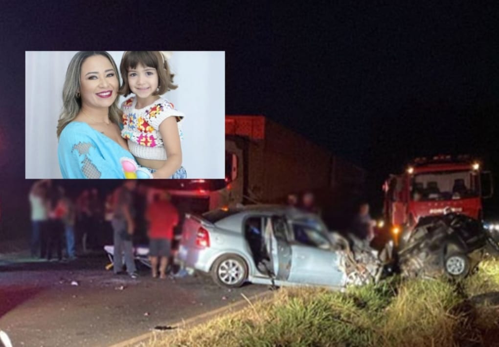 Mãe, filha e bebê morrem após acidente em vicinal