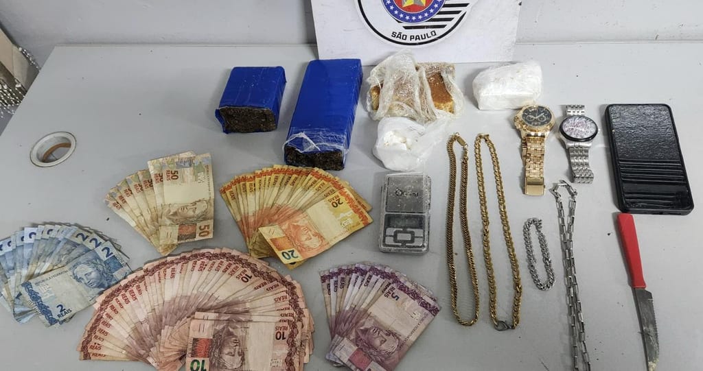 Prisão em flagrante por tráfico de drogas no Jardim Alexandrina