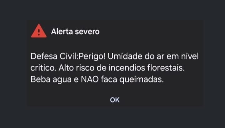 Defesa Civil emite alerta pelo segundo dia seguido em Prudente