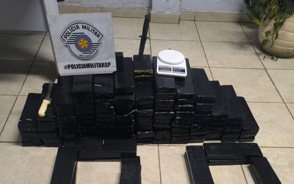 Polícia Militar apreende 119 kg de maconha em Prudente