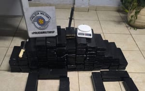 Polícia Militar apreende 119 kg de maconha em Prudente