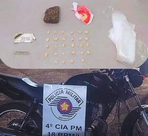PM prende suspeitos e recupera moto em Álvares Machado