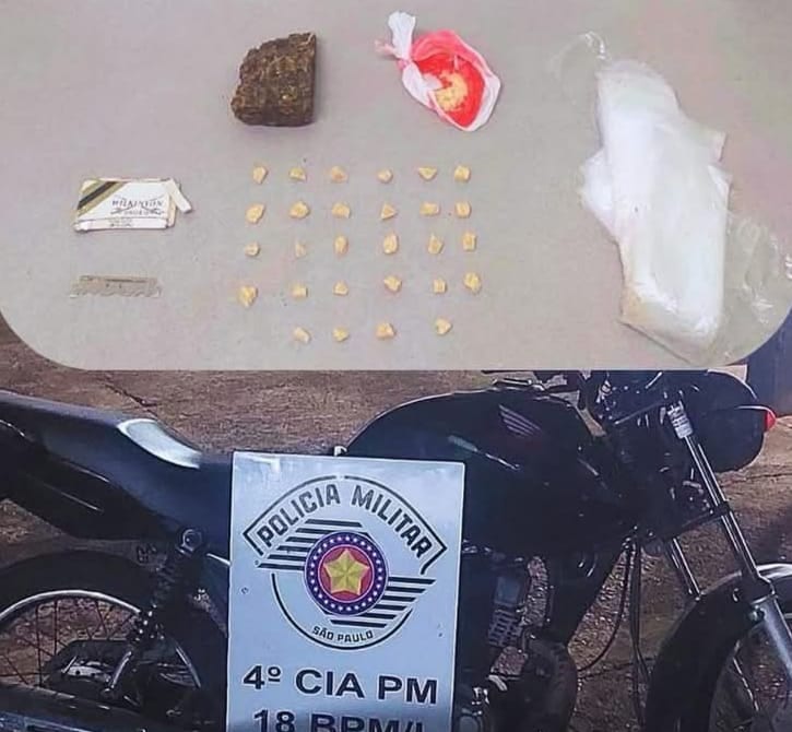PM prende suspeitos e recupera moto em Álvares Machado