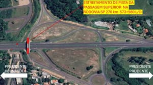 Obras no viaduto da Raposo Tavares, entre Prudente e Álvares Machado, são prorrogadas até segunda-feira
