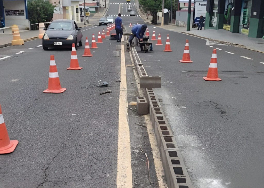 Prefeitura de Prudente inicia instalação de gradil de proteção em frente ao Bom Prato