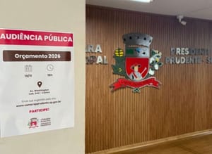 Câmara de Prudente realiza audiência pública para discutir orçamento 2026 nesta quarta-feira