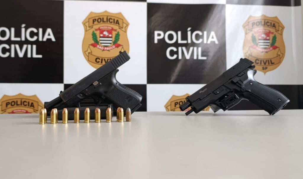 Polícia Civil apreende arma de fogo após denúncia de ameaças contra mulher em Presidente Venceslau
