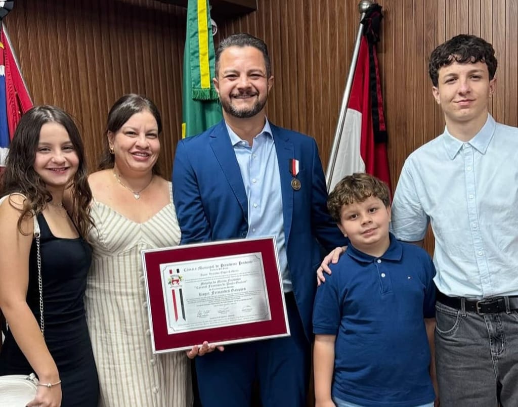 Câmara de Prudente reconhece legado de Roger Gasques e entrega Medalha de Mérito Fundador