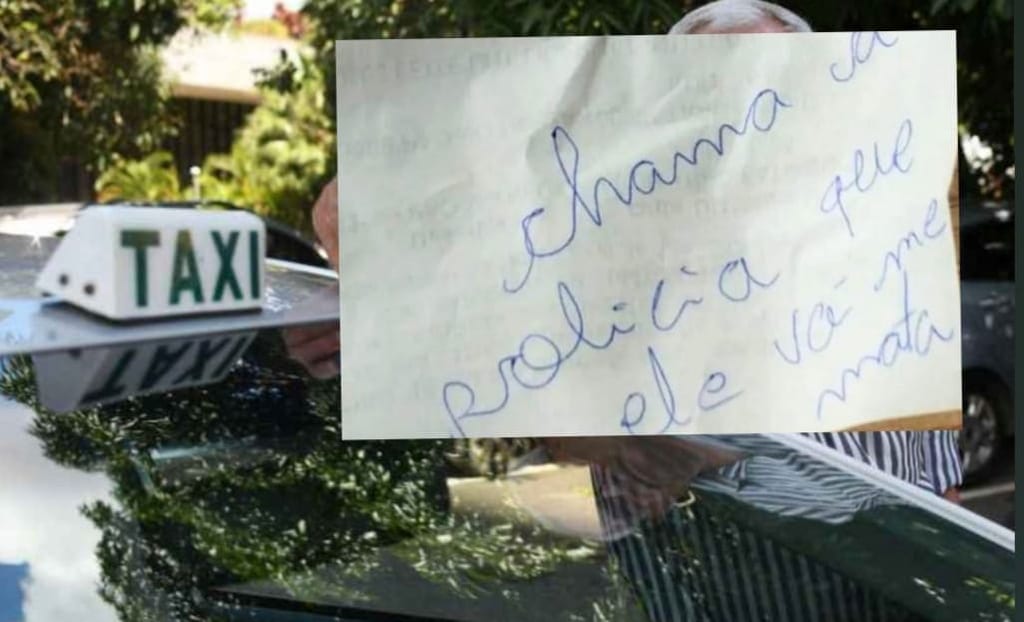 Mulher pede socorro por mensagens a taxista e agressor acaba preso em Martinópolis
