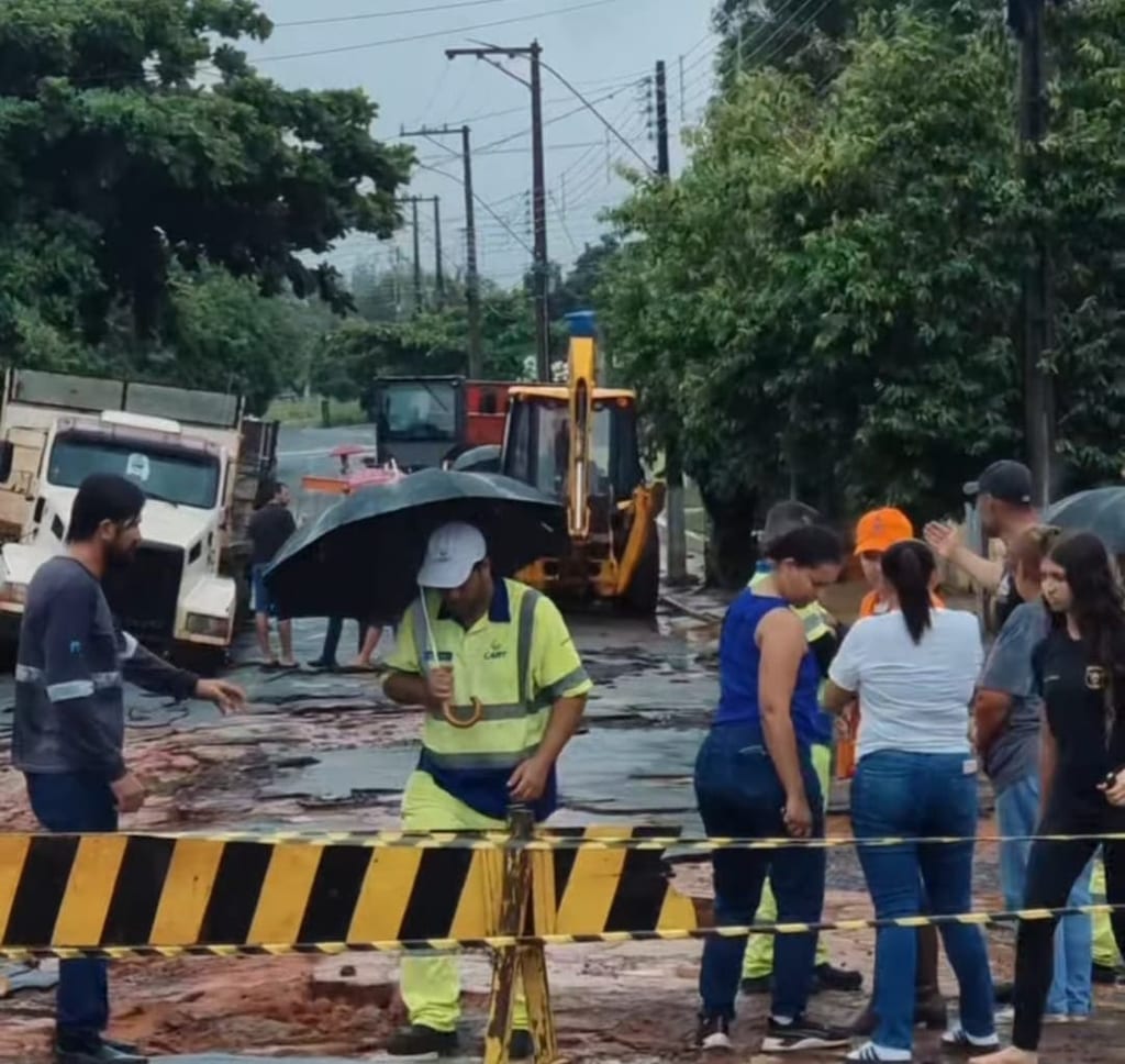 Piquerobi enfrenta prejuízos com as chuvas; ruas e pontes são afetadas e município entra em estado de alerta