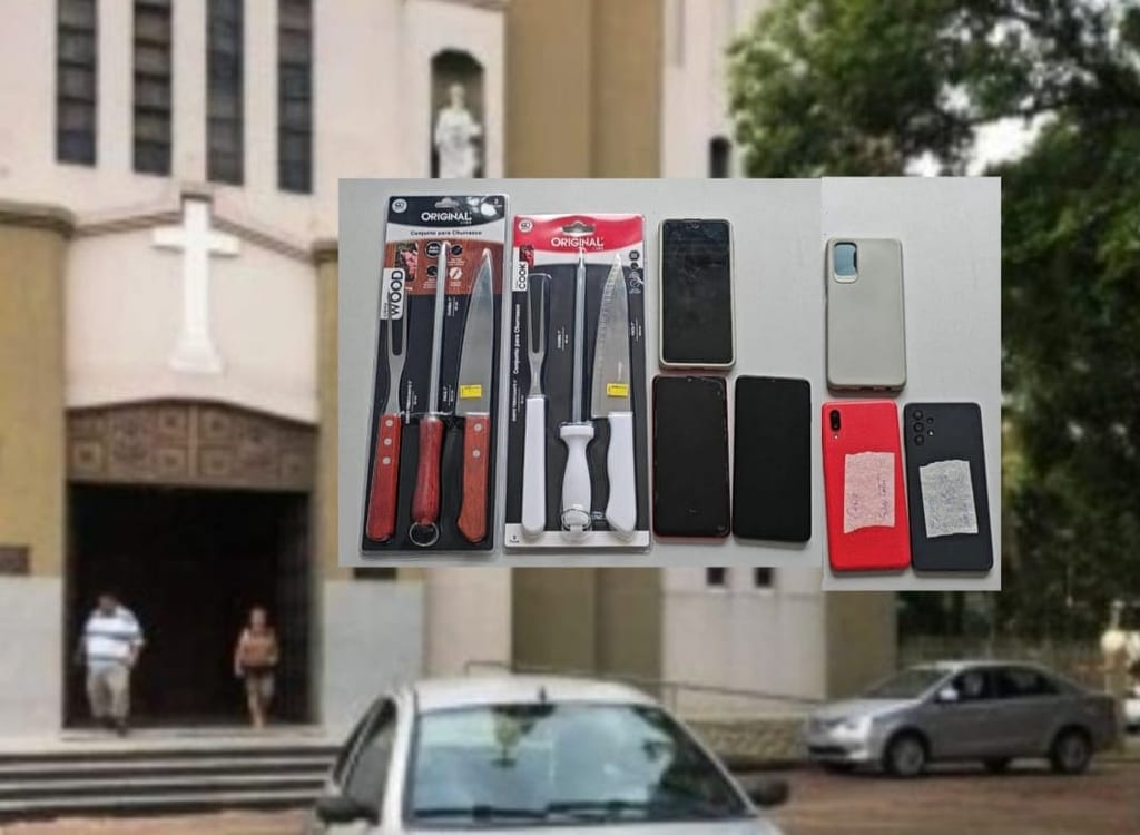 Polícia Militar prende homem após onda de furtos em igreja, mercado e farmácia de Presidente Prudente
