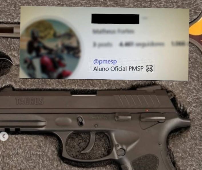 Jovem é preso por ameaçar ex-companheira e ostentar arma em redes sociais