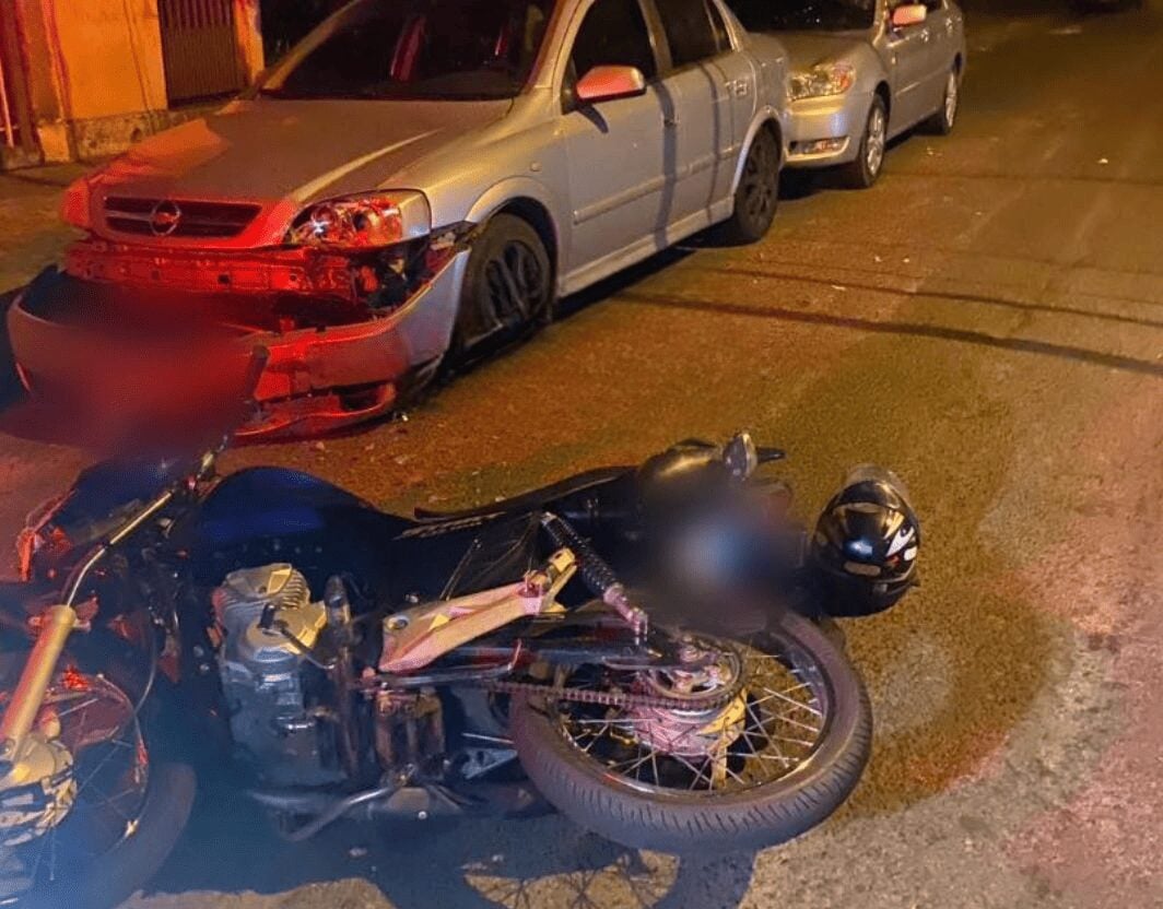 Jovem embriagado causa acidente e acaba preso em Teodoro Sampaio