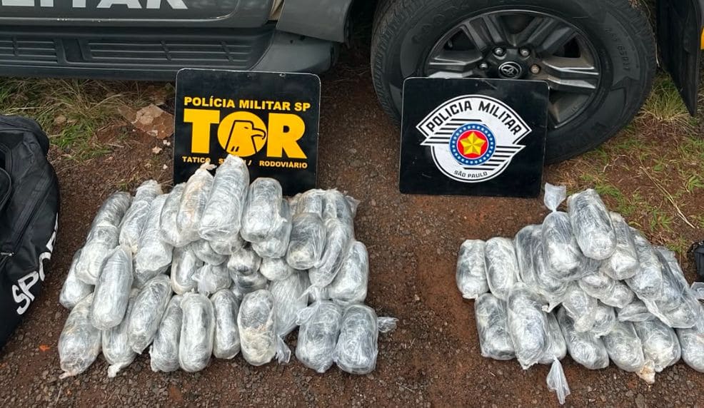Polícia Rodoviária prende paraguaio com quase 41 kg de droga em Prudente
