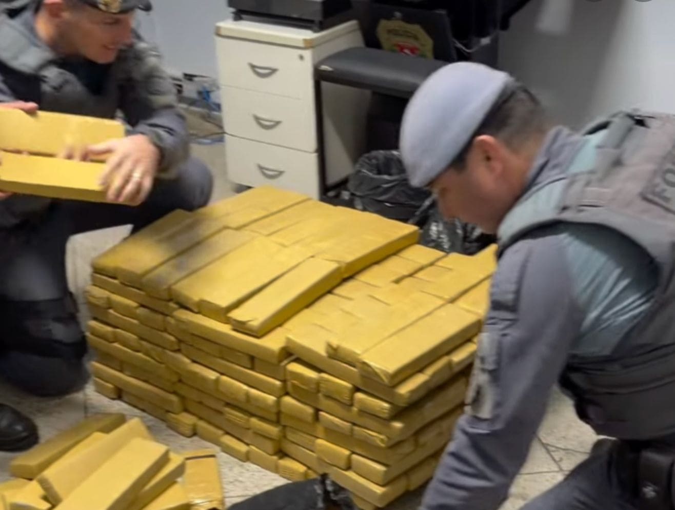 Força Tática apreende mais de 500 kg de maconha em Presidente Prudente