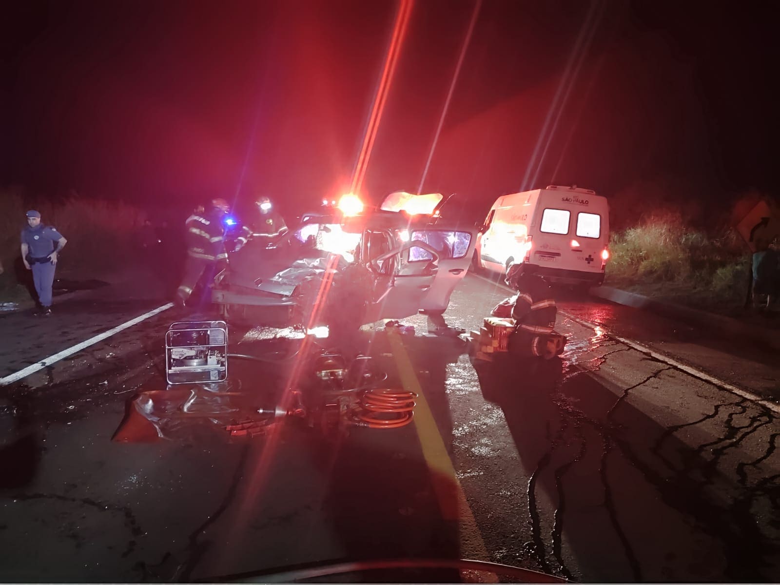 Ultrapassagem provoca acidente frontal com seis feridos em Taciba