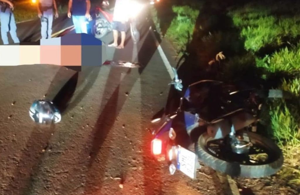 Uma morte e dois feridos após colisão entre motos em Mirante do Paranapanema
