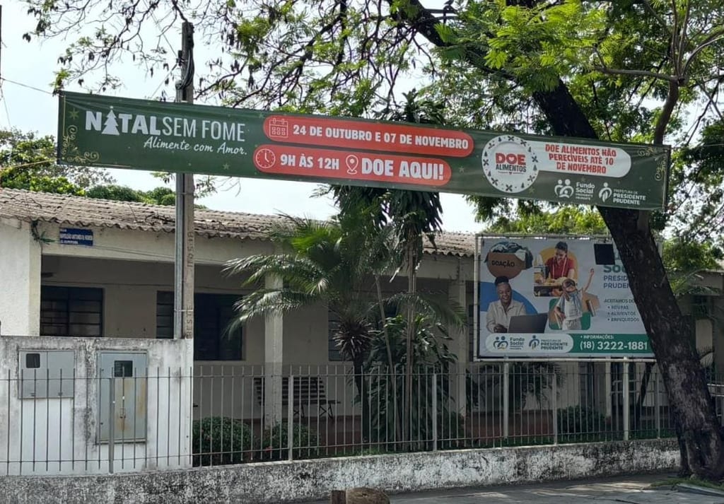 Campanha Natal Sem Fome mobiliza Prudente com 12 pontos de doação. Foto: Secom